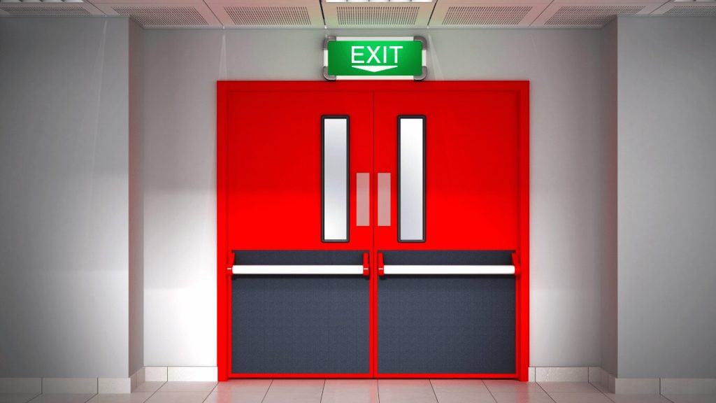fire exit door