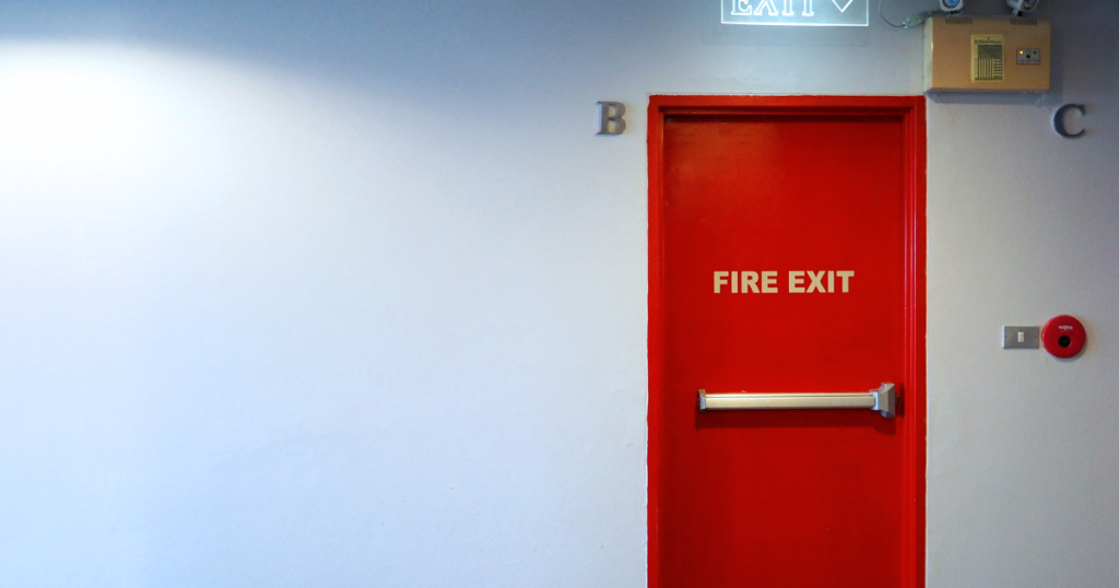 fire exit door inspection