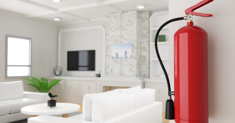 fire extinguisher in home